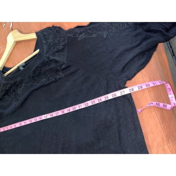 Torrid Black Cold Shoulder Lace Dolman Sleeve Pullover Sweater Women's Size 5x - Picture 3 of 8